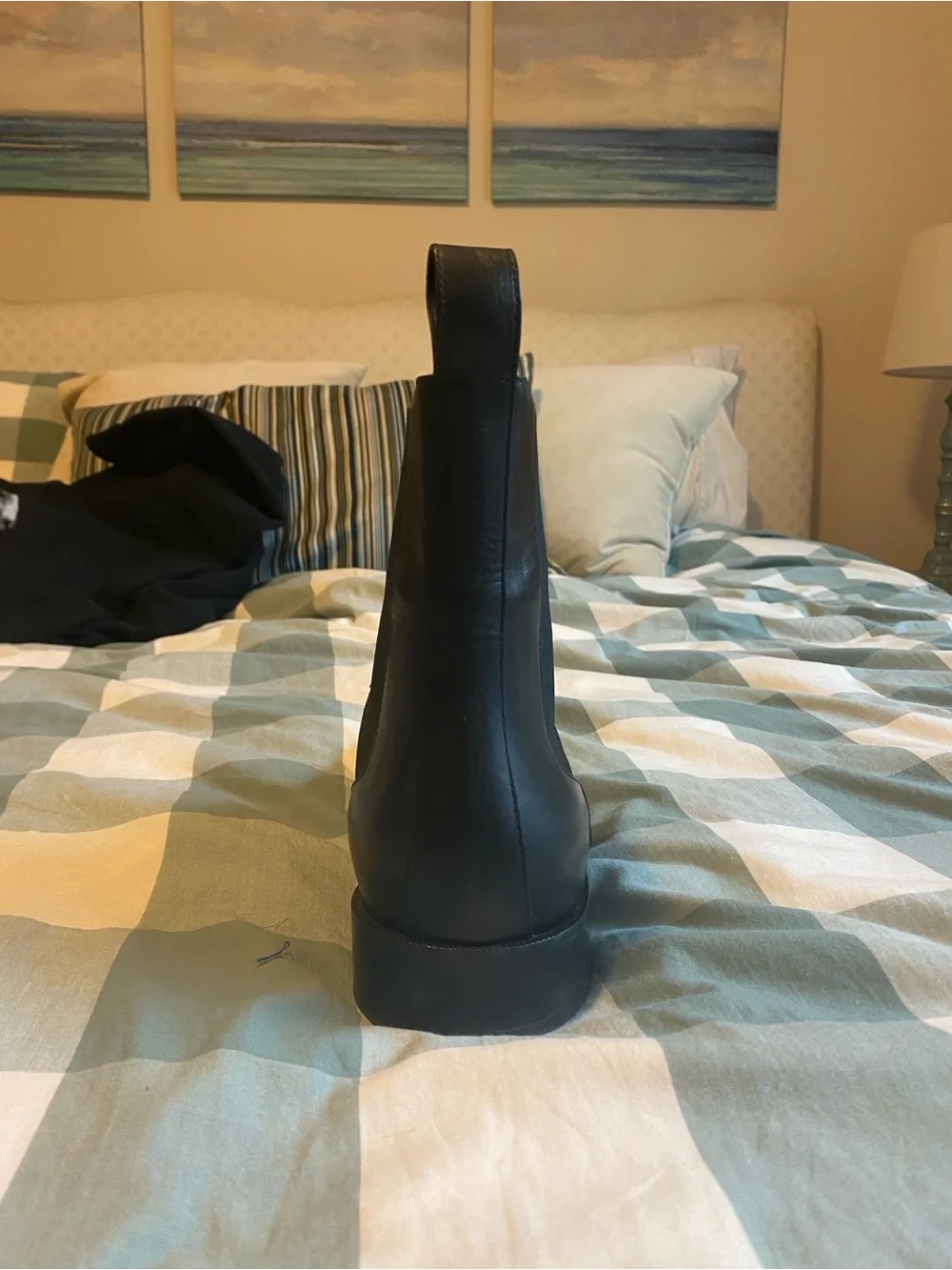 Dries Van Noten Black Leather Chukka Boots